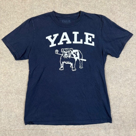 Yale University Other - Yale University T-Shirt M Bulldog Golf Graphic Navy Blue Preppy Ivy Prepp y